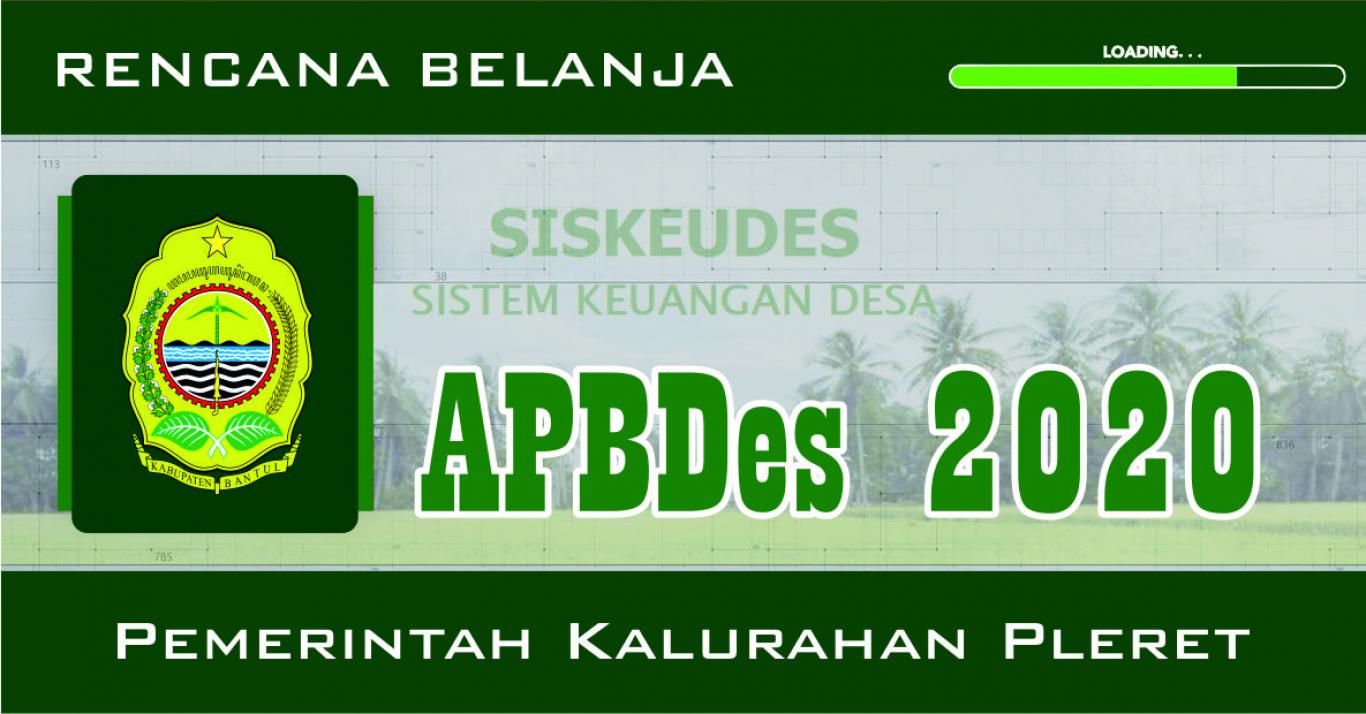 Rencana Belanja Desa Tahun 2020